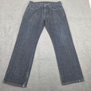 Levis 559 Mens‎ Relaxed Straight Leg Jeans Dark Wash Blue Denim 32x30